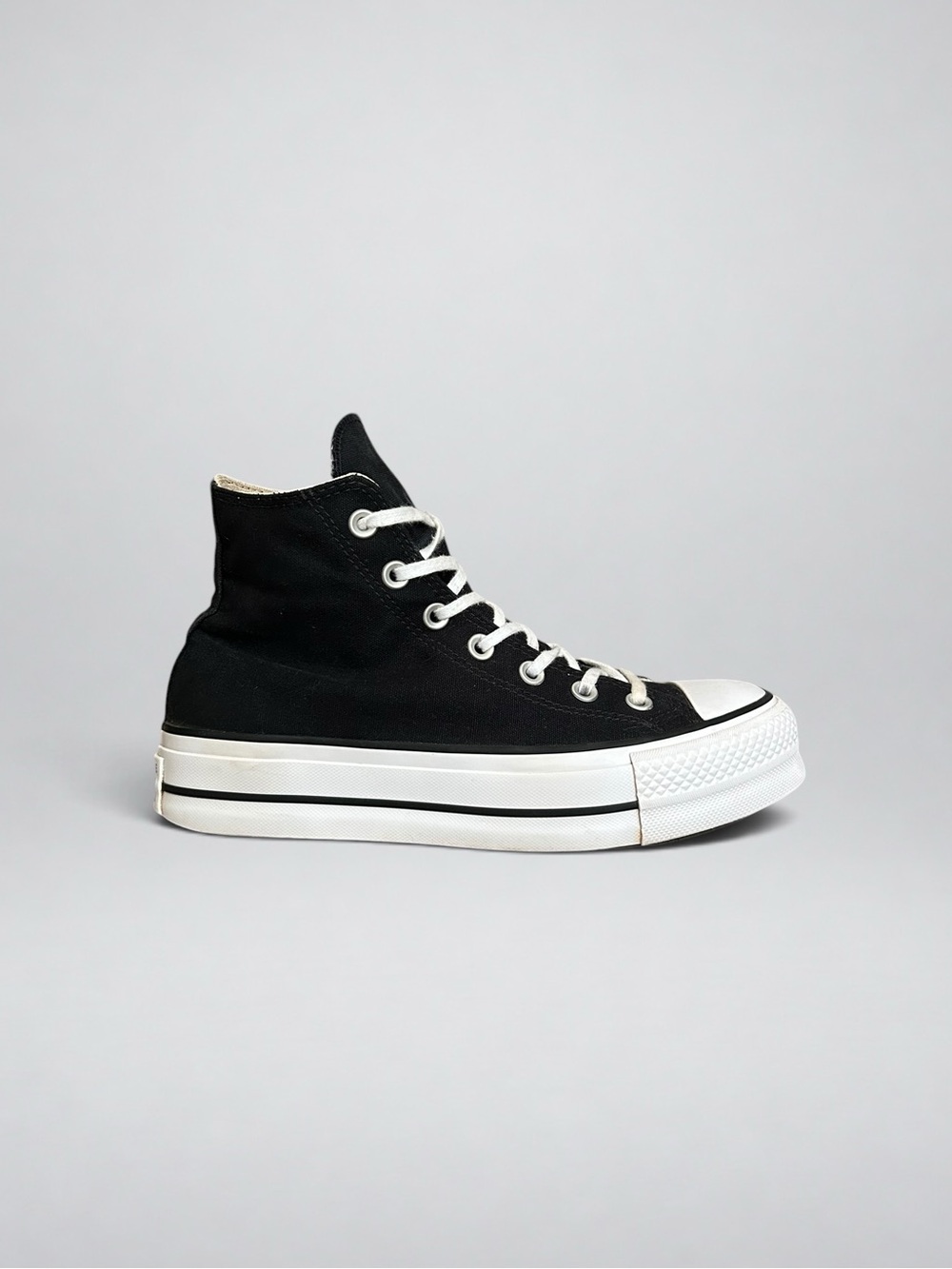Converse Chuck Taylor All Star Lift Platform Black High Top Women’s 8 - Picture 5 of 12
